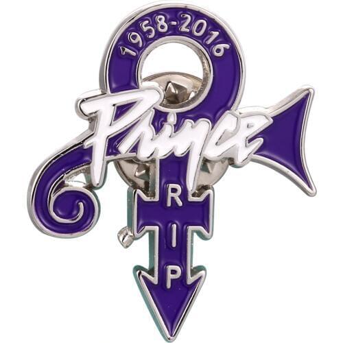 Prince Love Symbol Purple Rain Lapel Pin Badge
