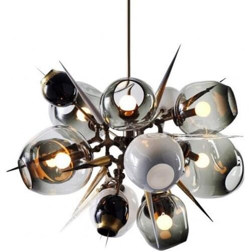 Modern LED living room chandelier Novelty loft hanging lights restaurant suspended lamps bedroom lighting Nordic deco fixtures