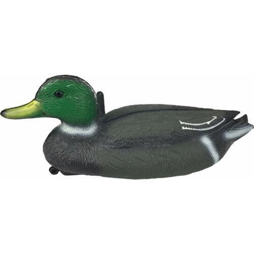 Tourbon Vivid Carved Plastic Mallard Male Duck Decoy Ornaments Hand Painted 3D Animal Bait Hunting Accessories Wholesale