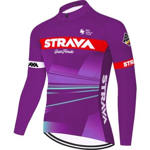 NEW 2021 STRAVA long sleeve cycling jersey ​summer spring quick dry bike jersey for men women tricota ciclismo hombre