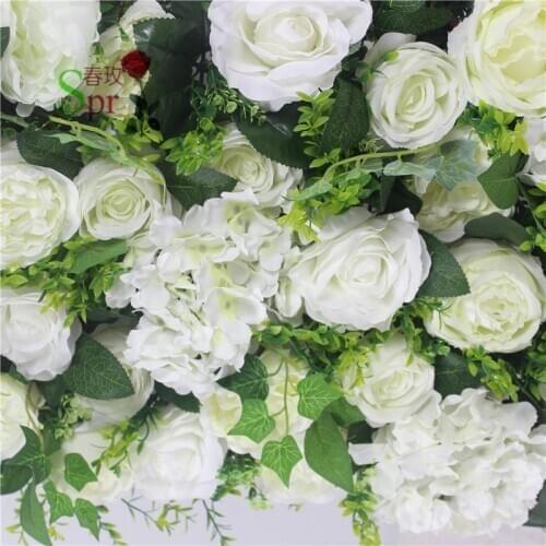 SPR factory Free Shipping 10pcs/lot high quality 3D flower wall wedding backdrop artificial rose hydrangea flower arrangements
