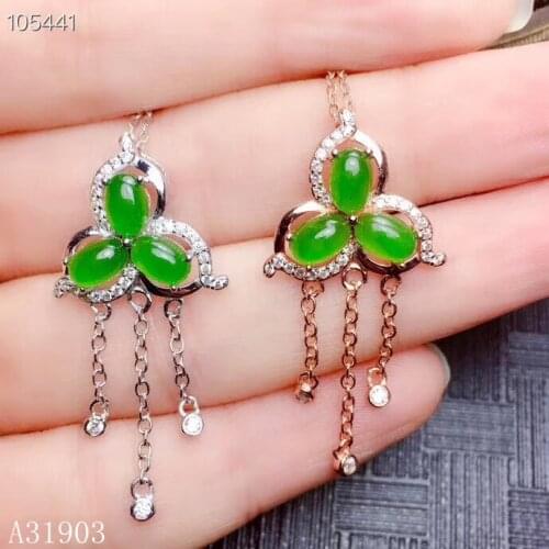 KJJEAXCMY boutique jewelry 925 sterling silver natural jasper womens pendant necklace support test