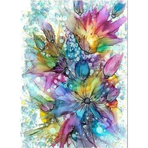 Abstract flowers diamond painting mosaic rhinestone embroidery picture full dril diamond dotz toys mosaic art wall sticker decor
