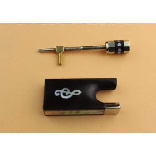 Ebony violin bow frog 4/4 violin bow accessories mosaic note