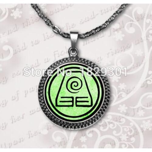 Avatar The Last Airbender - Two Choice Jewelry- Earth Kingdom Necklace Glass Dome Pendant Necklace HZ1