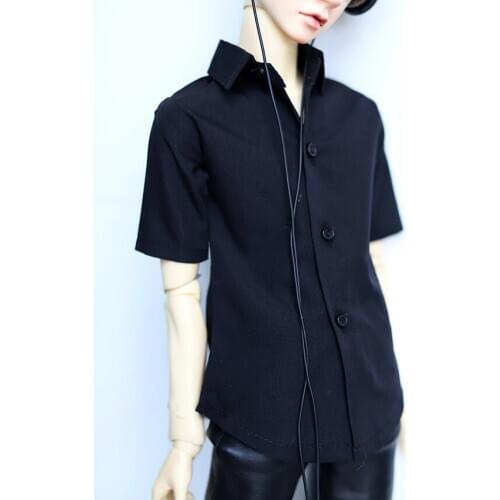 BJD Doll Black Shirt Outfits Top Clothing For Male 1/4 1/3 SD17 70cm 17" 24" Tall MSD SD DK DZ AOD DD HEDUOEP