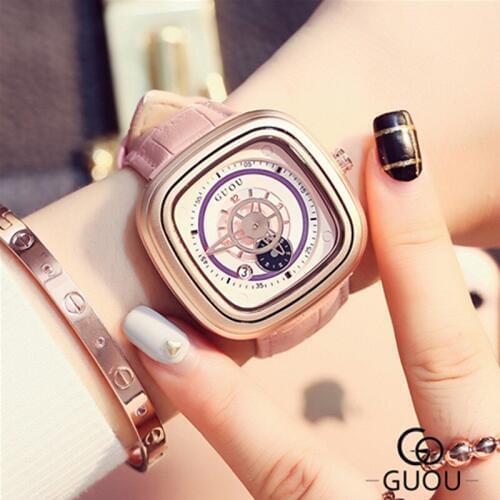 2019 New Top Luxury Band Quartz Watches Women Leather Bracelet Watch Square Ladies Wristwatches Casual Clock Relojes Para Mujer