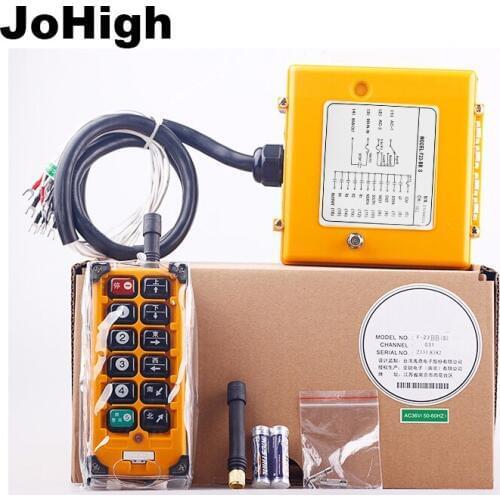 JoHigh F23-BB Remote Control Distance For Overhead Crane Wireless Radio Universal 1 transmitter+ 1 receiver
