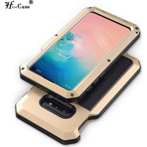 Doom Armor Dropproof Metal Aluminum Case + Silicon Case for Samsung Galaxy S10e S10 Plus Shockproof Full Protective Cool Cover