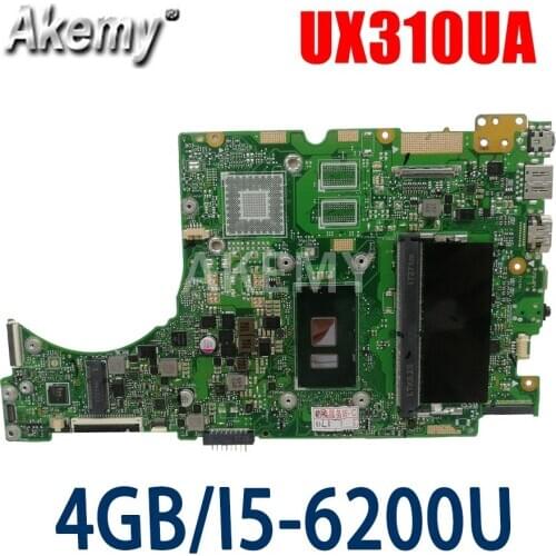 ERILLES New mainboard for ASUS UX310UQK UX310UVK UX310UV UX410UQK UX310UA UX310UAK UX410UA Laptop motherboard 4G/I5-6200U