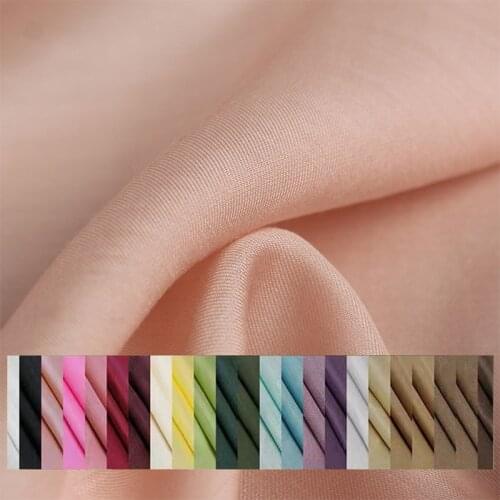 White waxberry Quality Smooth Silk/cotton Fabric Summer Dress Lining Garment Material DIY clothes Fabrics Freeshipping