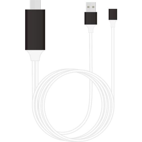 HDMI-compatible HD projection adapter cable 3-in-1 multi-function converter adapter for iPhone/Android HDTV projector