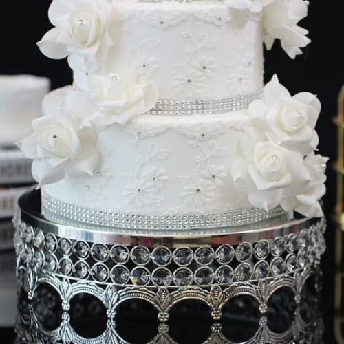 Crystal Cake Disk Mirror Noodles Glass Fashion The Wedding Dessert Platform Baking Paper Cup Cake Fruits Tray