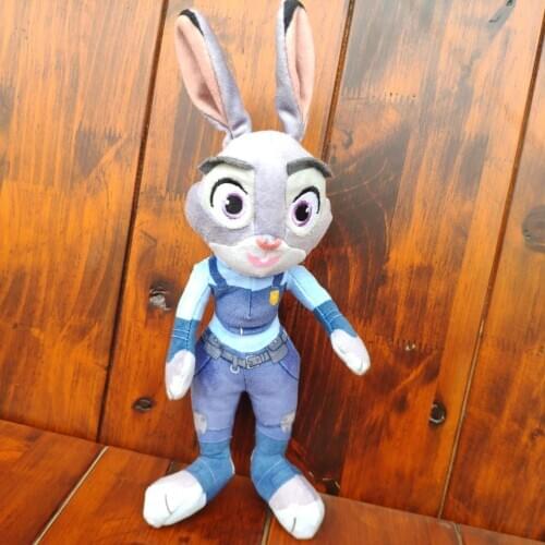 1PC 26CM RABBIT JUDY HOPPS BUNNY RABBIT POLICE NICK WILDE FOX STUFFED ANIMALS GIFT NANO DOLLS