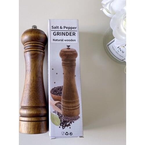 Solid wood pepper grinder, manual ground pepper, sesame, sea salt, pepper, ceramic core grinding