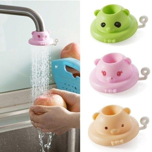 Shower Faucet Nozzle Extension Filter Bathroom Kitchen Faucet Water Saving Device Cartoon Shower Nozzle Splash Faucet filter