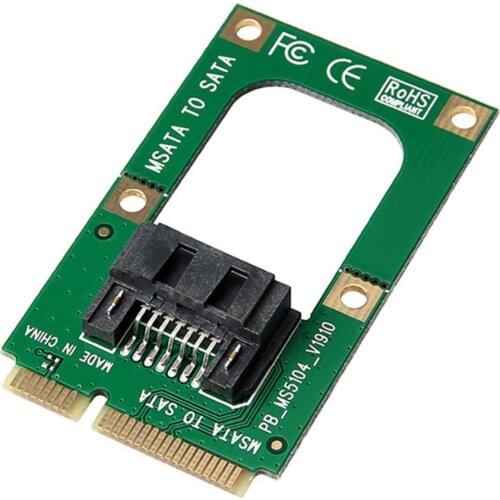 Converter Card Stable Transmission Plug Play Anti-oxidation Mini SATA to 7-pin SATA HDD Extension Adapter Card
