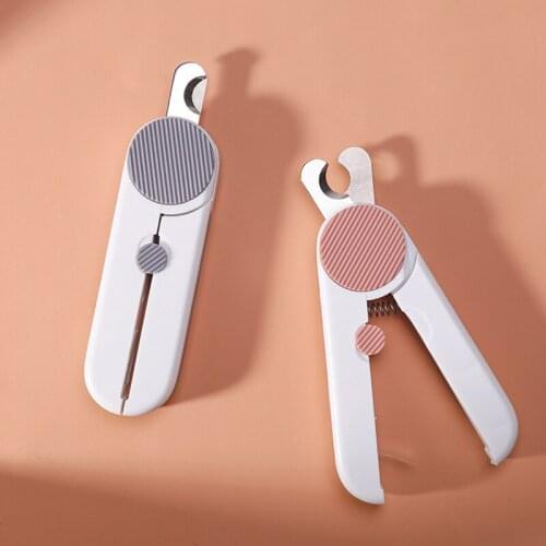 Professional Pet Dog Cat Nail Clipper Stainless Steel Trimmer with LED Light For Dogs Cats Animals Pet Grooming TS2