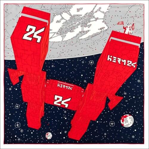 H Square Silk Twill Scarf Hand Rolled Twill Silk Scarf 90 90cm Silk Head Scarfs For Women bandana Neck Scarves Designers Scarf