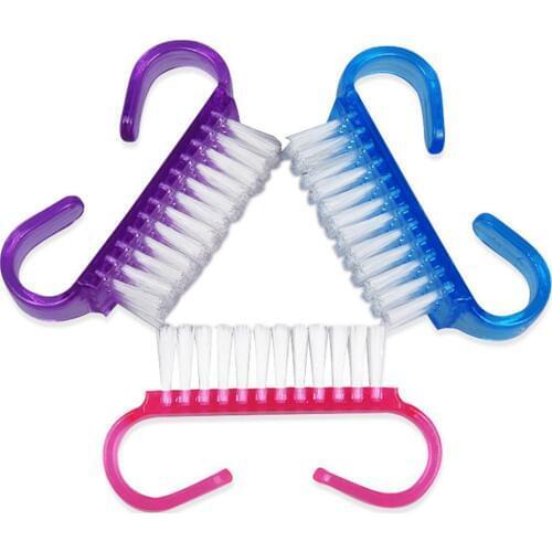 Nail Art Dust Cleaning Brush Scrubbing Manicure Pedicure Small Angle Clear Tools Nail Cleaning Clean Brush Tool Clear Tools Sets