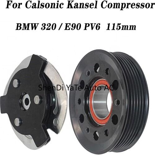 ShenDi YaTe Auto AC Car Air conditioning compressor clutch pulley for BMW X1 320 320i e90 Calsonic Kansel PV6 115mm 35BD5220