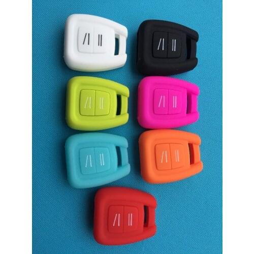 Silicone Key Cover Fob Car Case For Opel VAUXHALL Vectra Zafira Omega Astra 2 Buttons Silica Gel Remote Shell Blank Accessories