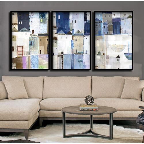 Nordic Colorful Abstract House Decorative Wall Canvas Paintings Posters and Prints Wall Art Pictures Living Room Home Decoration