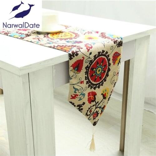 Nalwaldate Decorative Linen Table Runner Vintage Postcard Darwin Butterfly Table Cover Cloth Runners Home Party Country Deco