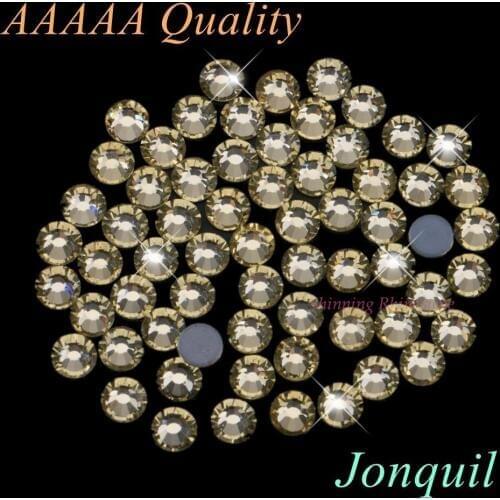 AAAAA Luxury Hotfix Rhinestone Jonquil SS6 SS10 SS16 SS20 Glass Crystals Flatback Iron On Diamond