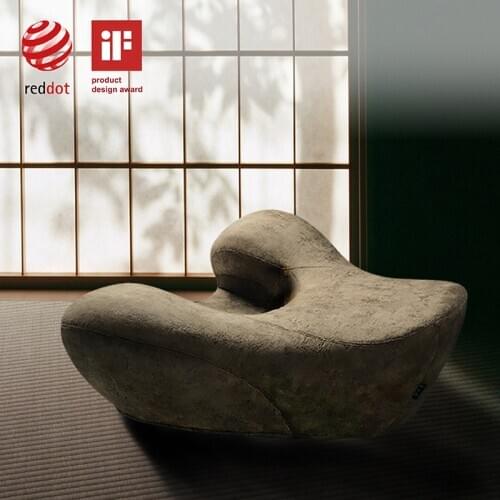 Shine Meditation Chair Red Dot Award iF Award Cross-legged Wabi-Sabi Style Pu Tuan Yoga Sofa Ergonomic Design Chinese style Seat