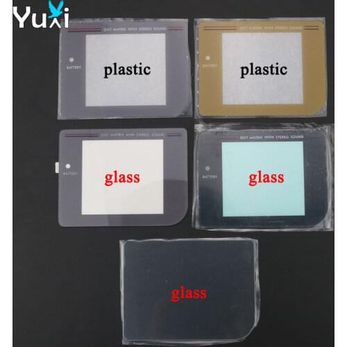 YuXi Plastic Glass Lens Limited Screen Lens W/ Adhesive For Nintendo GameBoy DMG Display For GB Lens Protector