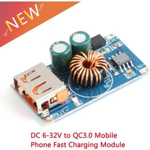 12V24V to 5V USB Support Qualcomm QC3.0 Maximum 24W Regulated Power Converter Buck Module Input6V-32V QC2.0 AFC BC1.2 SFCP