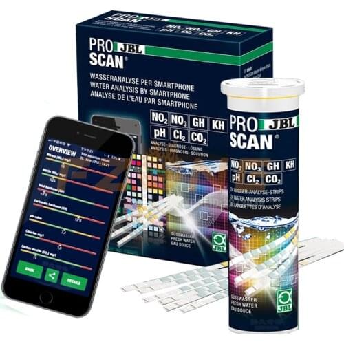 JBL Proscan Test Water Analysis With Evaluation Via App Water Test Set for PH/GH/KH/NO2/NO3/Cl2/co2