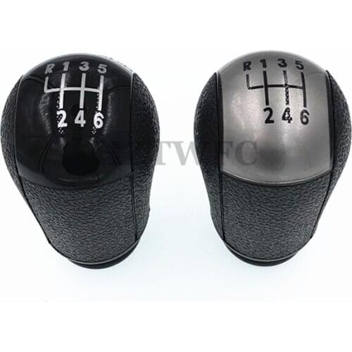 Free Shipping 6 Speed Black OR Sliver Gear Stick Shift Knob For Ford Focus Mondeo MK3 S-MAX C-MAX Mustang Galaxy Fiesta MK6