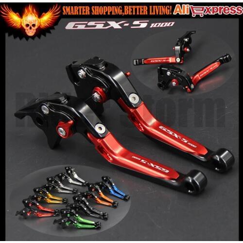 CNC Folding Extendable Motorcycle Adjustable Brake Clutch Levers For Suzuki GSXS1000 GSX-S1000/F/ABS 2015-2016 15 16