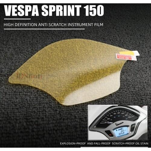 For VESPA Primavera 150 Sprint 125 Motorcycle Blu-Rry Cluster Scratch Protection Instrument Speedometer Film Screen Protector
