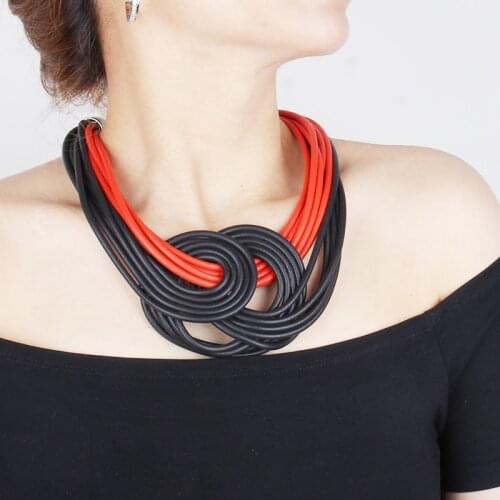 JID New Charms Choker Women Trend Jewelry Elegant Black Red Multi-Layer Rubber Necklace Retro Clothes Accessories Rare Things