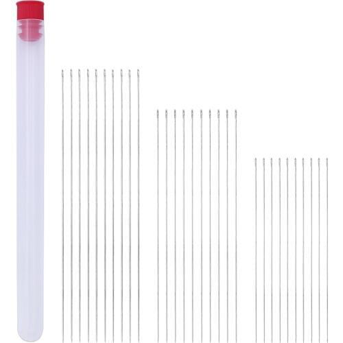 30pcs/set Beading Needle Tools for Jewelry Making DIY Hand stitches Sewing Needles DIY Embroidery Long Fine Steel Needle 3 Size