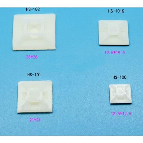 10pcs 3M adhesive Self-adhesive Tie Mounts Beam line card Cable management clip Wiring Accessories cable Tie Positioning pieces