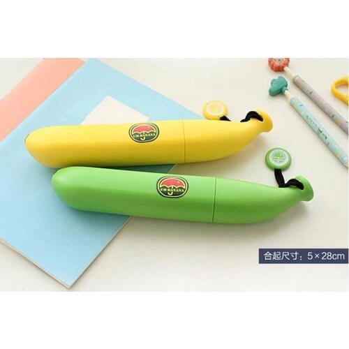 Creative Banana Umbrella Um-Banana Yellow Green Umbrella Novelty Portable Light Kids Folding Banana Umbrellas Raingears