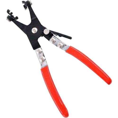 Square Plier Car Tube Clamp Long Automotive Hose Clamp Pliers Straight Throat Tube Bundle Clamp Removal Car Motorcycle Tools