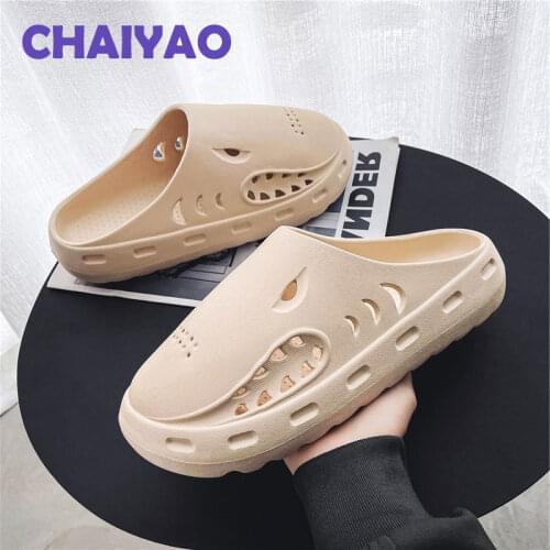 Summer Slippers Men Women Indoor Eva Cool Soft Bottom Sandals Trend Unisex Slides Light Weight Beach Shoes Slippers Home