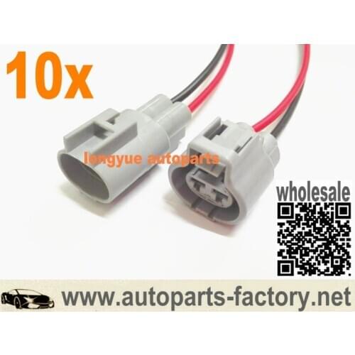 Longyue 10set Connector Wire Harness Fan Radiator Relay 246810-3560 1B843 For Toyota Lexus Camry Japan
