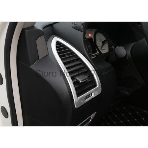 For Nissan Armada Patrol Royale Nismo Infiniti QX56 QX80 Y62 2016 2017 2018 ABS Matte Air Conditioner AC Outlet Vent Trim