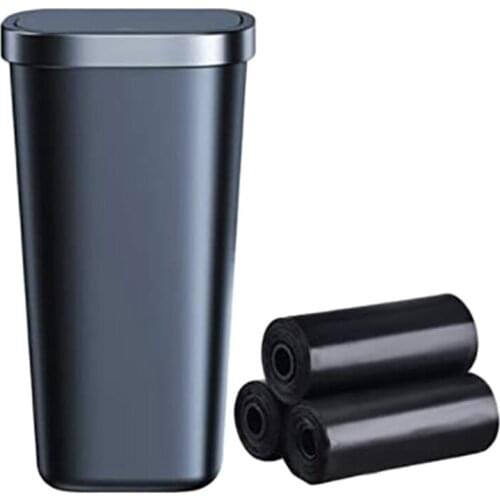 Mini Trash Can Lid Car Dustbin Car Cup Holder Trash Can Trash for Cars Offices Bedrooms ,Get Random Garbage Bags