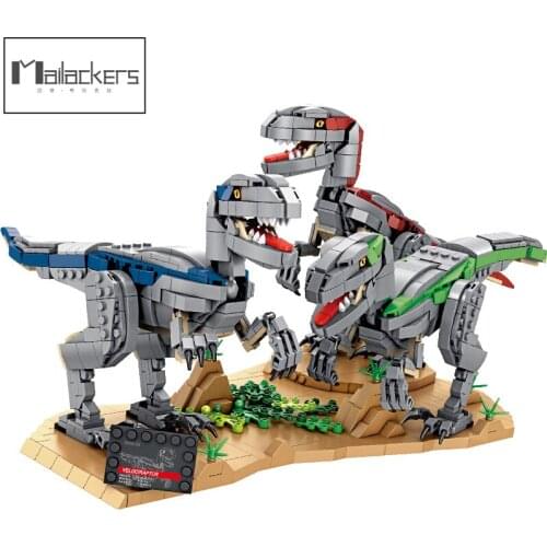 Mailackers Jurassic Dinosaur World Sets Dinosaurs Park Fossils Animals Skeleton Building Blocks Bricks Toys For Children