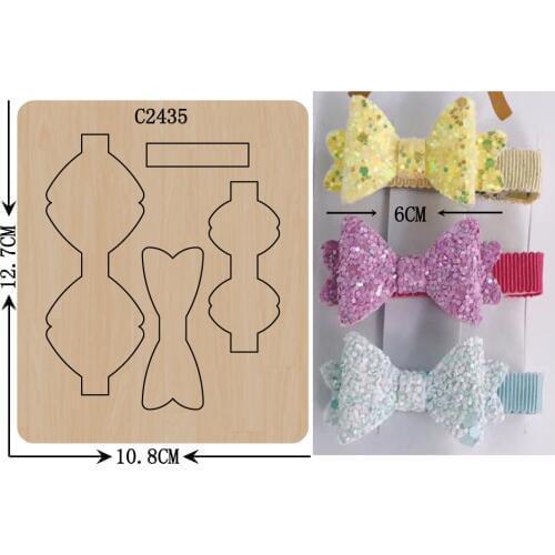 New BOW Wooden die Scrapbooking C-2435 Cutting Dies Multiple sizes