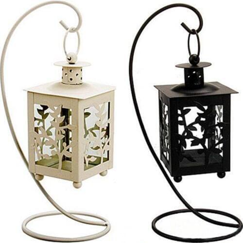 Home Decor Moroccan Candlestick Iron Romantic Wedding Decor Candle Holder European Retro Household Decor Candlestickes