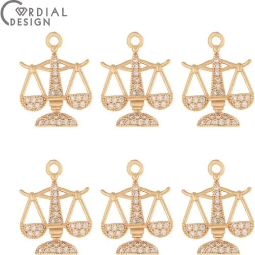 Cordial Design 40Pcs 14*19MM Earrings Accessories/DIY Pendant/Hand Made/Jewelry Findings & Components/CZ Charms/Earring Making