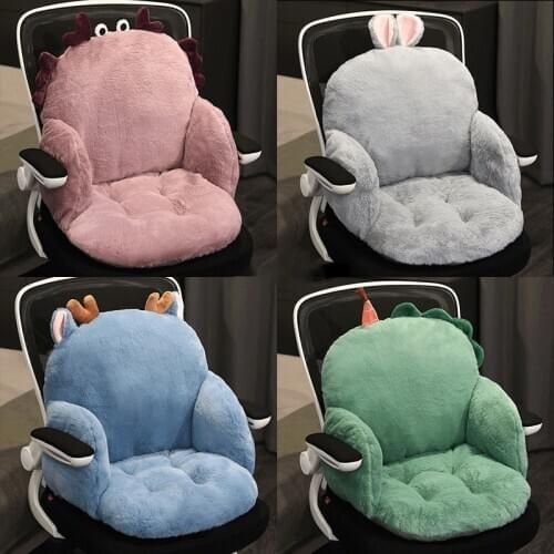 Lovely Seat Back Cushion Long Plush Chair Sofa Floor Cushion Tatami Leg Lumbar Support Office Bedroom Cushion Throw Pillow